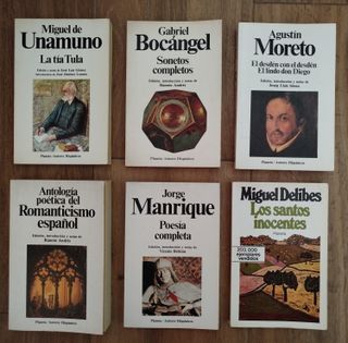 3€ - 10€ x libro. Planeta. Autores Hispánicos