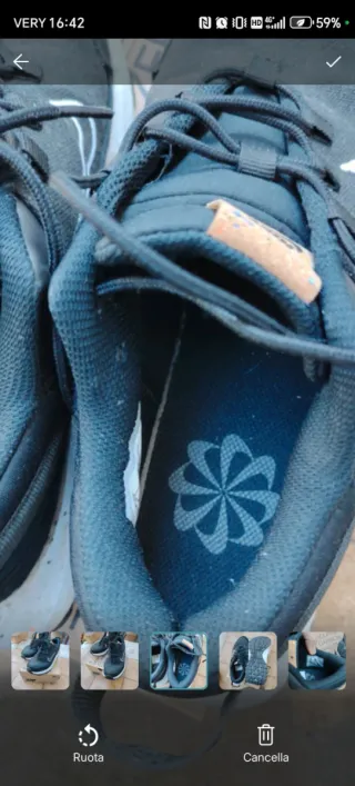 Sneakers Nike colore nero e bianco