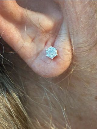 Pendientes Oro 18K Diamantes Naturales 0.70 Ct