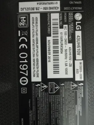 Placa Base LG 43 Pulgadas