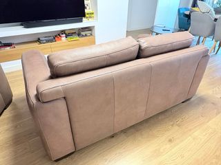 Sofá Natuzzi Piel Marrón