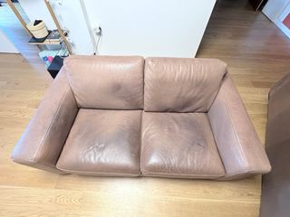 Sofá Natuzzi Piel Marrón