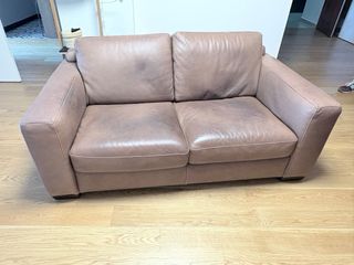 Sofá Natuzzi Piel Marrón