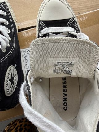 Converse All Star Negras Talla X