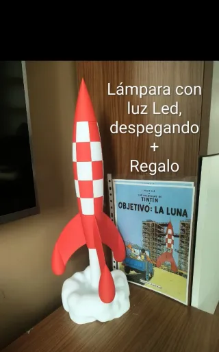 Lampada razzo Tintin 54cm - NON con Inpost