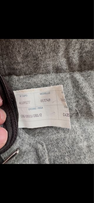 Piumino Loro Piana Beige Materiali Ing.