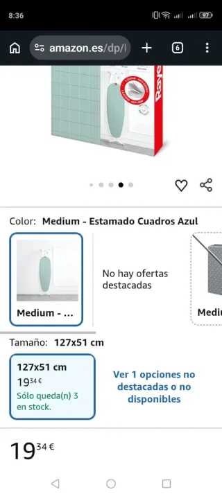 Funda para tabla de planchar Rayen
