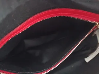 Bolso piel Uterqüe rojo tachuelas SIN ESTRENAR