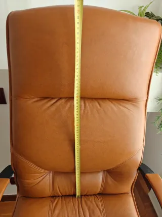 Sillón ergonómico de despacho de piel