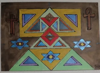 Pintura acrílica lienzo 50x50