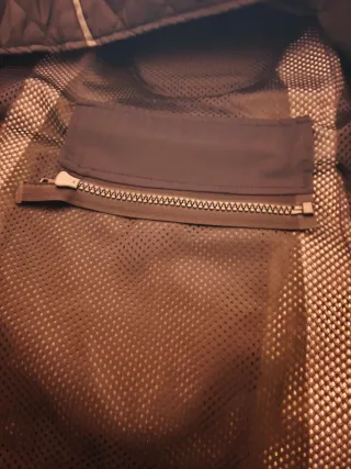 Chaqueta Motera Utika Negra y Gris