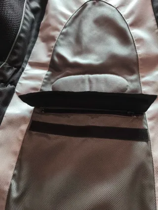 Chaqueta Motera Utika Negra y Gris