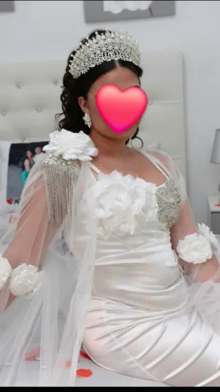 Camisón Novia Blanco + Accesorios