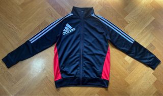 Sudadera Deportiva Adidas Negra y Roja