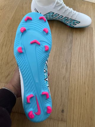 Zapatillas Nike Mercurial Blancas y Turquesa