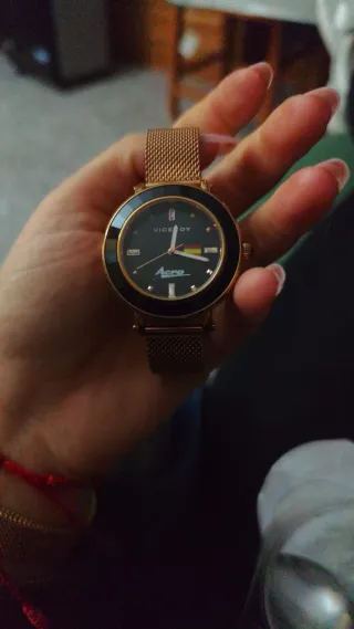 Reloj Viceroy Mujer Negro y Dorado