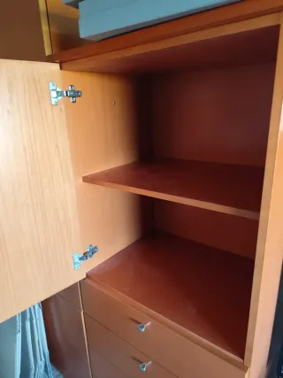 Mueble salón comedor madera color cerezo