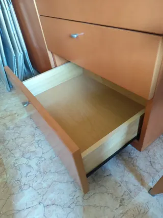 Mueble salón comedor madera color cerezo