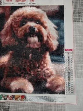 Cuadro Diamond Art Perro 25x30cm