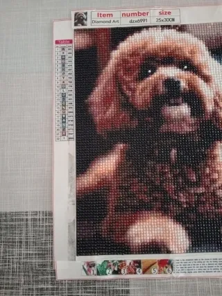 Cuadro Diamond Art Perro 25x30cm