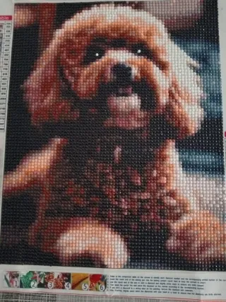 Cuadro Diamond Art Perro 25x30cm