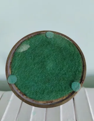 Lampada a olio candela ottone vintage