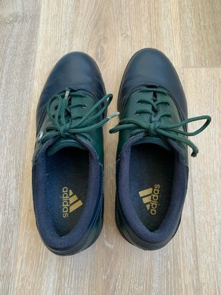 Zapatos de golf Adidas azul marino y verdes
