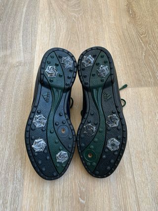Zapatos de golf Adidas azul marino y verdes