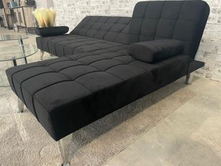 Nuevo sofá cama chaiselongue 198cm negro