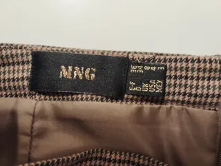 Falda Mango de Cuadros S