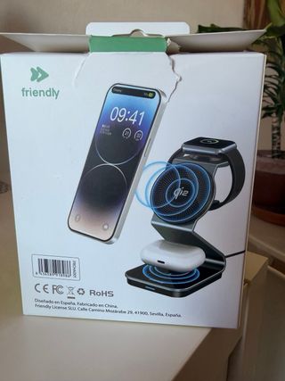 Cargador Inalámbrico 3 en 1 Friendly Qi2