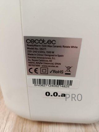 Calefactor - ReadyWarm 1500 Max - Cecotec