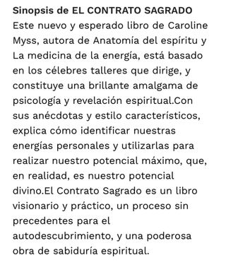 Libro “El contrato sagrado”