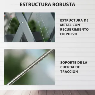 Columpio Jardín 2 Plazas Convertible Cama