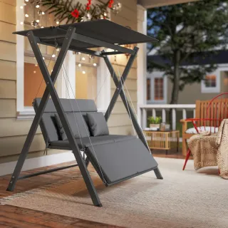 Columpio Jardín 2 Plazas Convertible Cama