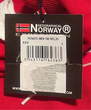 GEO NORWAY Pantalón Chándal Rojo