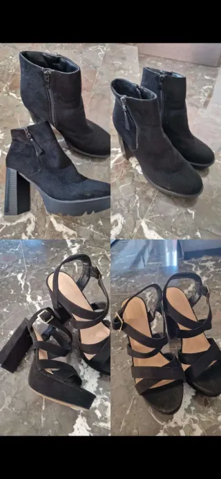 Botines y Sandalias Negros