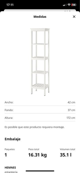 Estantería Ikea Blanca