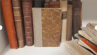 libro antico Voltaire philosophie volume rilegato