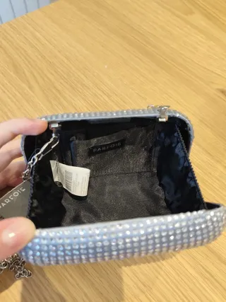 Bolso de fiesta Parfois plateado