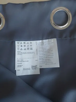 Cortinas opacas grises (4 unidades)