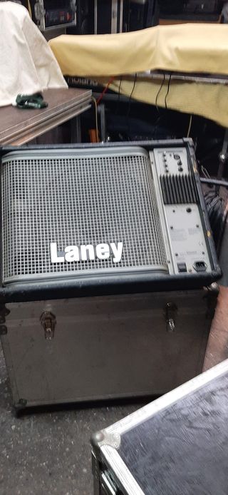 Monitor Autoamplificado Laney 15 con Flight-Case