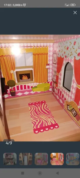 Casa de muñecas de madera