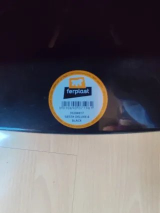 Cama Plástico Perro Ferplast Negra