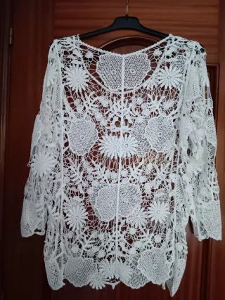Jersey calado blanco T.U.