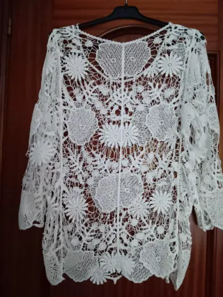 Jersey calado blanco T.U.