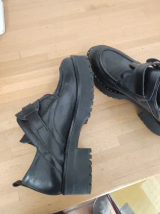 Zapatos negros mujer hebilla