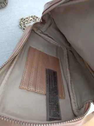 Bolso de mano Uterqüe color nude