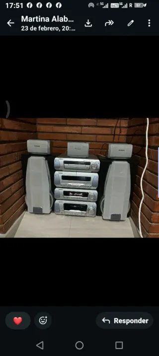 Equipo de sonido Technics plata