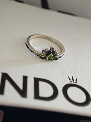 Anillo Pandora Tiara Princesa Tiana Disney